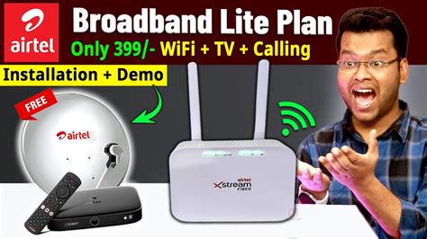 airtel wifi tv plan